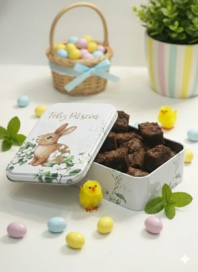 Brownie bites artesanais na latinha