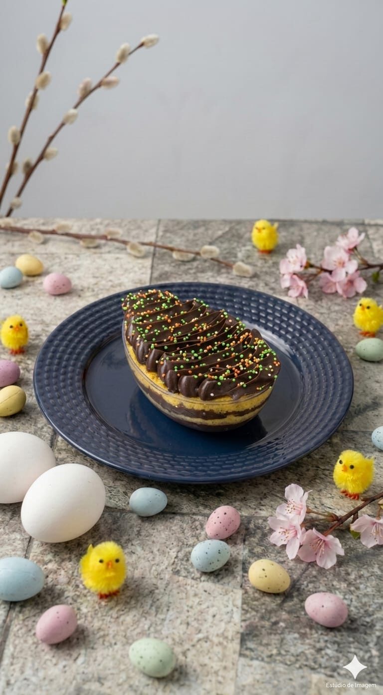 Ovo Bolo de Cenoura & Brigadeiro Crocante
