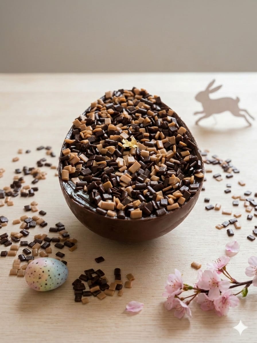 Ovo de colher de brigadeiro intenso artesanal